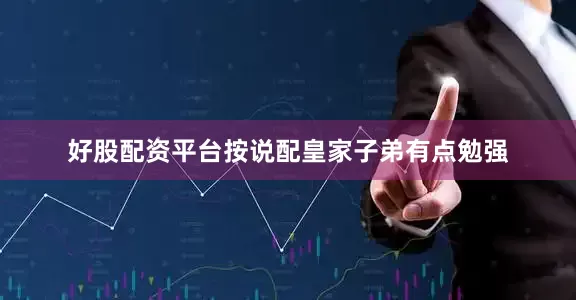 好股配资平台按说配皇家子弟有点勉强